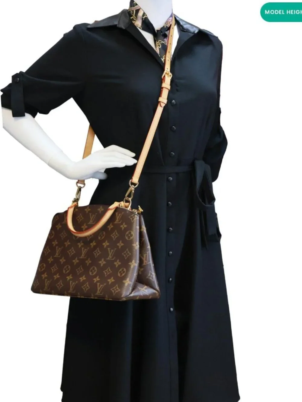 Louis Vuitton  Petit Palais Monogram Canvas Shoulder Bag Brown